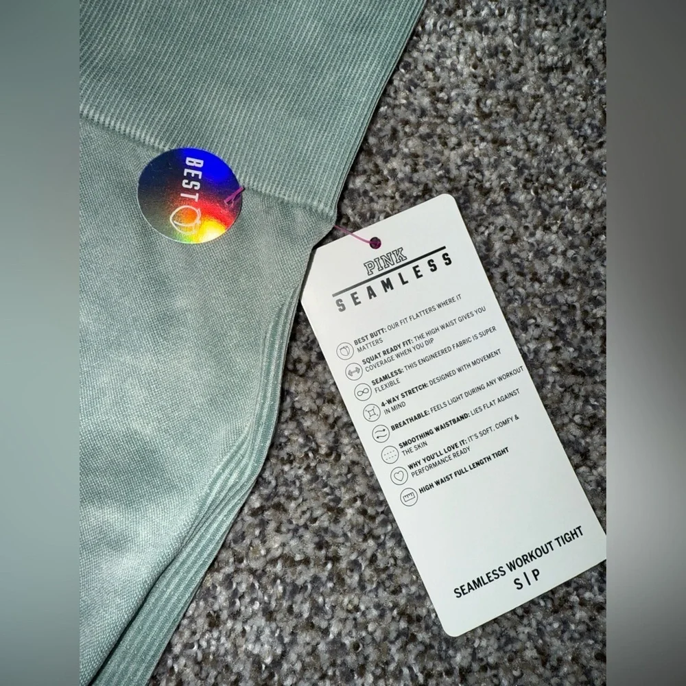 Pink seamless workout tight legging - Picture 2 of 5